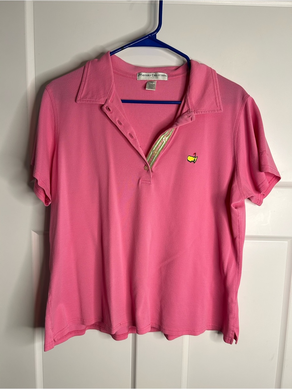 Masters Collection Women’s 1X Short Sleeve Polo Pink Golf 3533